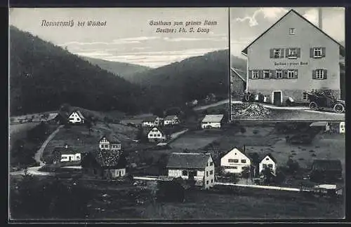 AK Nonnenmiss / Wildbad, Gasthaus zum grünen Baum