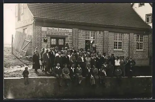 Foto-AK Deckenpfronn, Gasthof Saalbau Felsenburg