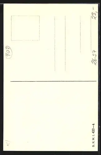Künstler-AK Brüder Kohn (B.K.W.I) Nr. 423-4: Junge Frau springt durch eine Blumenkette