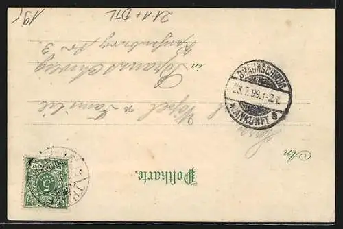 Lithographie Thale a. H., Eingang in das Bodethal, Halt gegen das Licht: Sage von der Rosstrappe