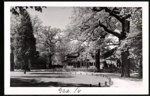 Fotografie unbekannter Fotograf, Ansicht Grabow i. M., Weg am Schützenhaus