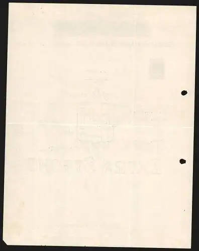 Rechnung Salach bei Süssen 1930, Schachenmayr, Mann & Co., Woll-Fabrikation, Gesamtansicht des Betriebsgeländes