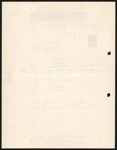 Rechnung Salach bei Süssen 1930, Schachenmayr, Mann & Co., Woll-Fabrikation, Gesamtansicht des Werkgeländes