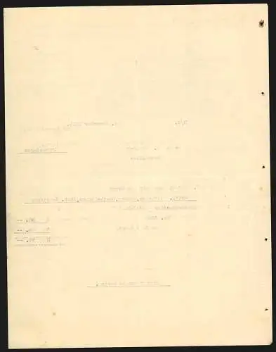 Rechnung Göppingen 1911, W. Speiser, Fabrik landwirtschaftlicher Maschinen, Ansicht der Fabrik aus der Vogelschau