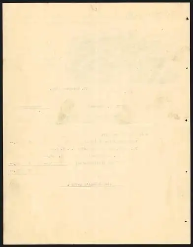 Rechnung Göppingen 1911, W. Speiser, Fabrik landwirtschaftlicher Maschinen, Ansicht des Betriebs aus der Vogelschau