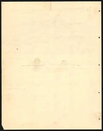 Rechnung Göppingen 1909, W. Speiser, Fabrik landwirtschaftlicher Maschinen, Ansicht des Betriebs aus der Vogelschau