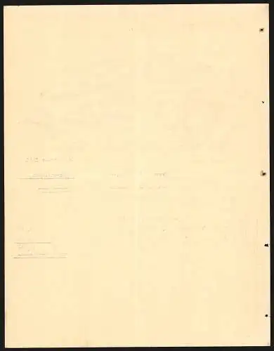 Rechnung Göppingen 1910, W. Speiser, Fabrik landwirtschaftlicher Maschinen, Die Betriebsanlage aus der Vogelschau