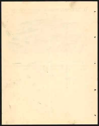 Rechnung Göppingen 1909, W. Speiser, Fabrik landwirtschaftl. Maschinen, Gesamtansicht der Fabrikanlage