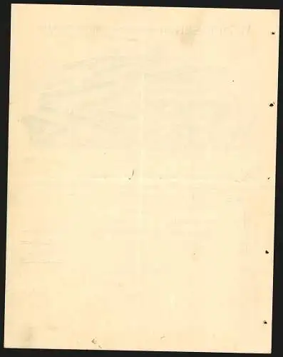 Rechnung Göppingen 1909, W. Speiser, Fabrik landwirtschaftl. Maschinen, Gesamtansicht der Betriebsanlage