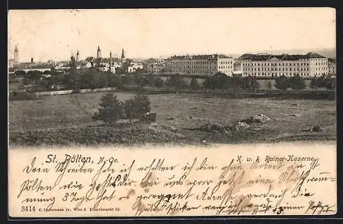 AK St. Pölten /N.-Oe., KuK Rainer-Kaserne