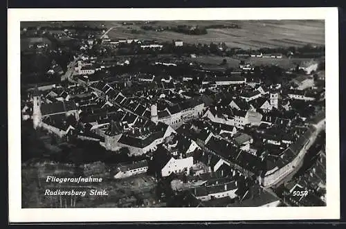 AK Radkersburg /Steiermark, Fliegeraufnahme der Ortschaft