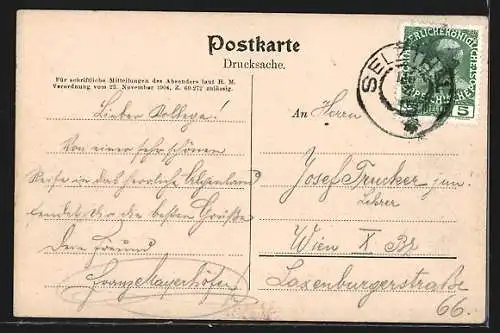 AK Selzthal in Steiermark, Ortsansicht mit Blick ins Tal