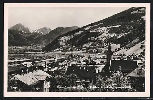 AK Selztal /Steiermark, Teilansicht, in der Ferne Gr. Pyhrgas und Scheiblingstein