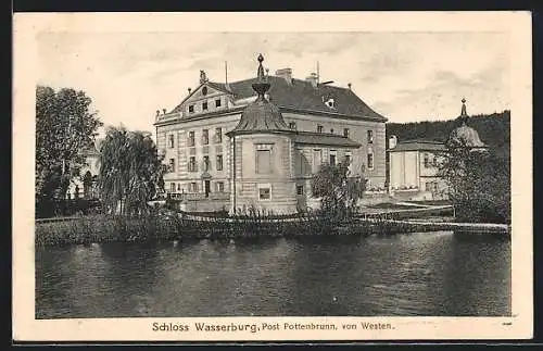 AK Pottenbrunn, Schloss Wasserburg von Westen