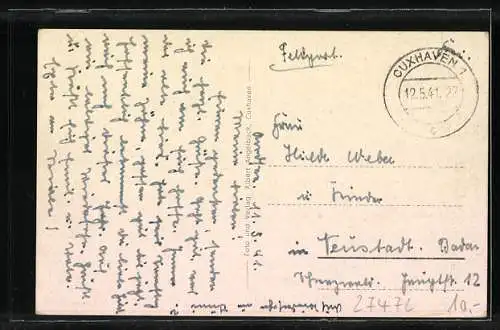 AK Cuxhaven, Teilansicht aus der Vogelschau