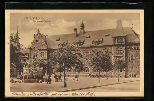 AK Karlsruhe i. B., Gutenberg-Schule