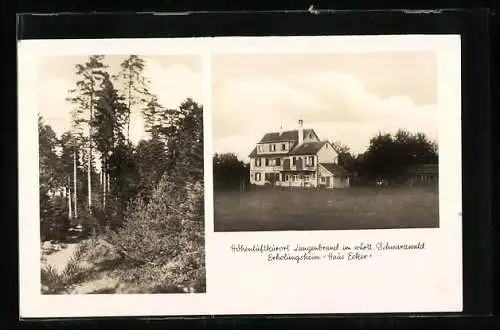 AK Langenbrand / Württ., Erholungsheim Haus Ecker