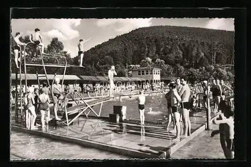 AK Calmbach /Schwarzwald, Luft- und Schwimmbad