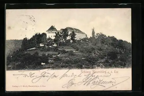 AK Neuenbürg / Enz, Blick auf das Schloss