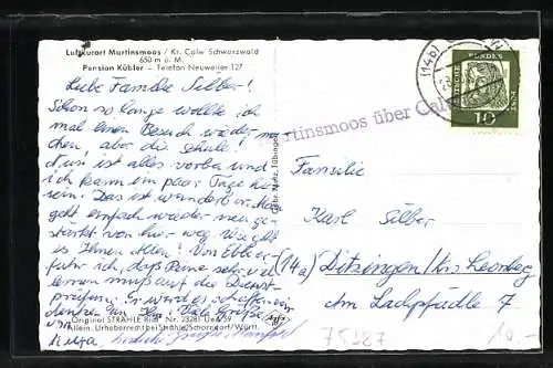 AK Martinsmoos, Ortsansicht vom Flugzeug aus