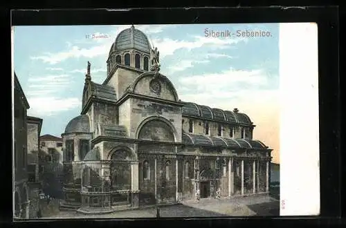 AK Sebenico, Blick auf Kirche