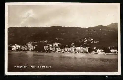 AK Abbazia, Panorama dal mare