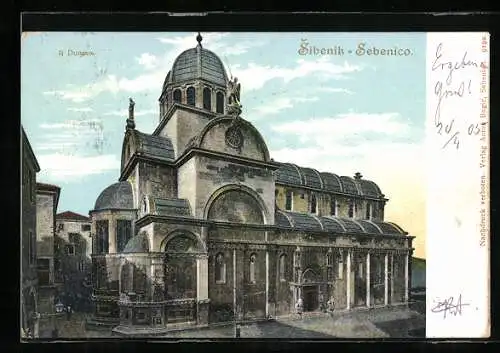 AK Sebenico, Blick auf Kirche