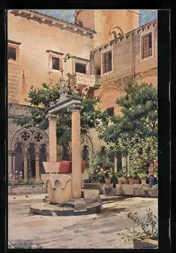 Künstler-AK Raguse, Cloître des Dominicaines
