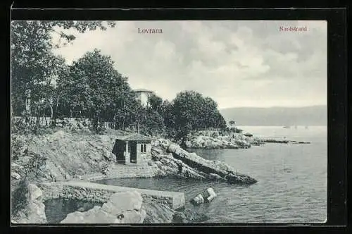 AK Lovrana, Klippen am Nordstrand