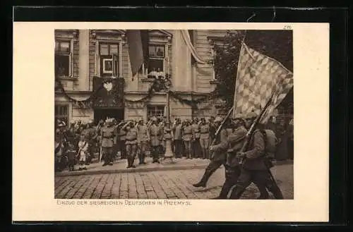 AK Przemysl, Einzug deutscher Soldaten in Uniform