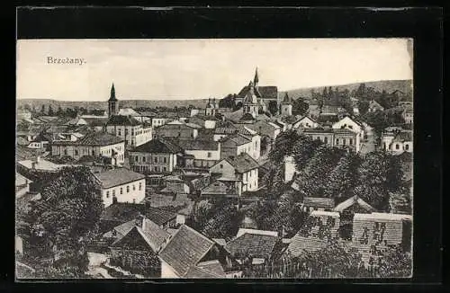 AK Brzezany, Teilansicht der Stadt