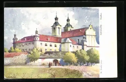Künstler-AK Kraków, Skalka