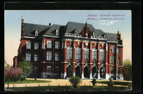 AK Krakau-Krakow, Ansicht der Jagelonischen Universität