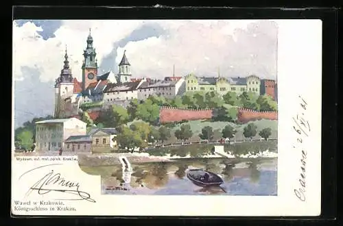 Künstler-AK Krakau, Königsschloss