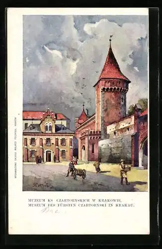 Künstler-AK Krakau, Museum des Fürsten Czartoryski
