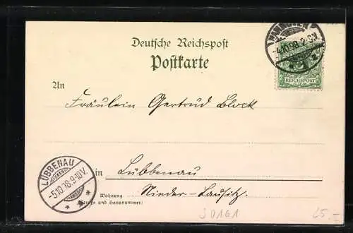 Lithographie Hannover, Bootstation an der Bellavistabrücke