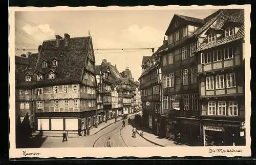AK Hannover, Strassenpartie Marktstrasse