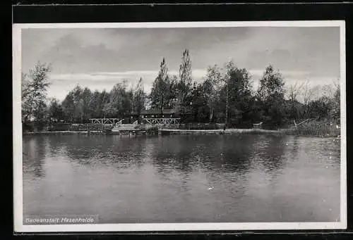 AK Hannover, Badeanstalt und Gaststätte Hasenheide