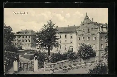 AK Traunstein /O.-B., Kuranstalt mit Kneippbad der Schwestern des allerheiligen Heilandes, Gesamtansicht