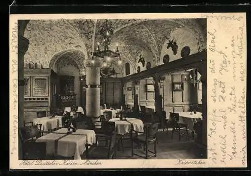 AK München, Hotel Deutscher Kaiser, Kaiserstuben