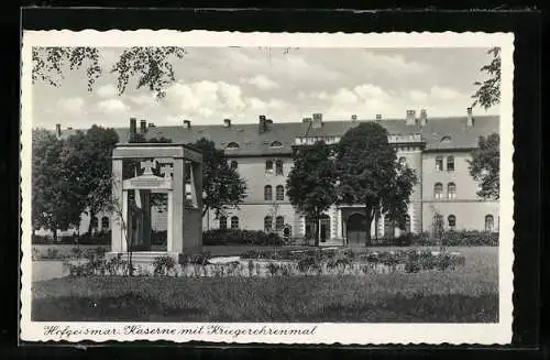 AK Hofgeismar, Kaserne mit Kriegerehrenmal