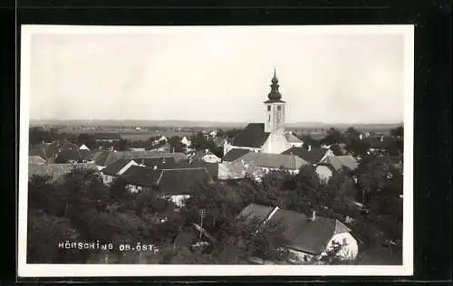 AK Hörsching /Ob. Öst., Ortsansicht mit Kirche