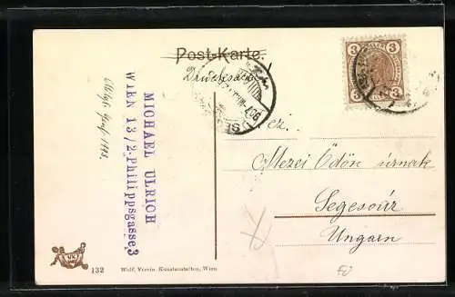 AK Wien, Am Hof, Radetzky-Monument