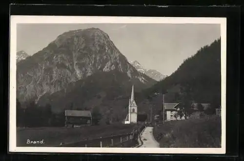 AK Brand, Ortspartie mit Blick zur Kirche