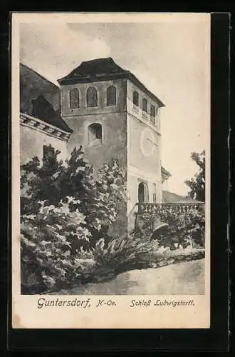 AK Guntersdorf /N.-Oe., Schloss Ludwigstorff
