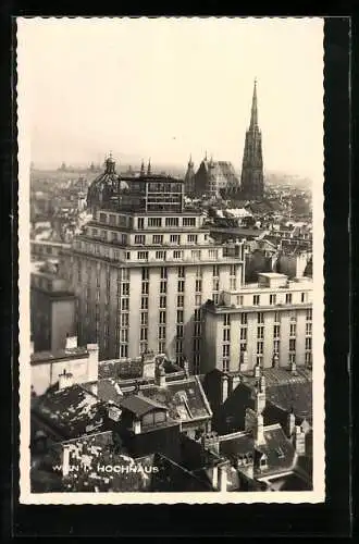 AK Wien, Blick auf ein Hochhaus