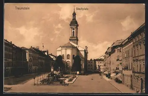 AK Traunstein, Stadtplatz