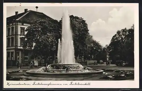 AK Kaiserslautern, Partie am Fackelmoogbrunnen am Fackelrondell
