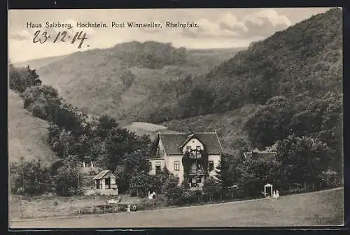 AK Hochstein / Winnweiler, Blick auf Haus Salzberg