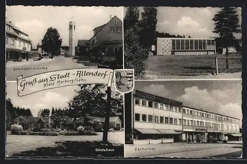 AK Stadt-Allendorf /Kreis Marburg Lahn, Festhalle, Zentralbau und Gästehaus